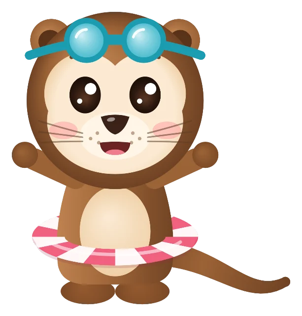 Splosh, one of the otters