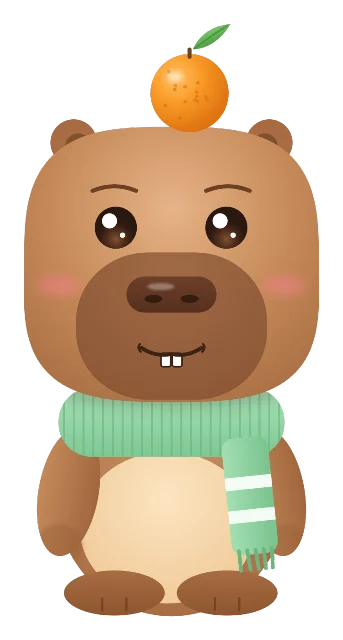 Toffee, one of the capybaras