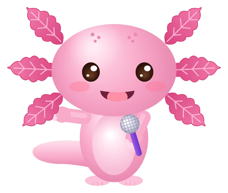 Zuzu, one of the axolotls